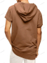 Мъжка ежедневна тениска с качулка и къс ръкав, 5цвята , снимка 9