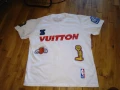 Луис Витон multi patch NBA Logo 2021 баскетбол памук размер Л бяла, снимка 1