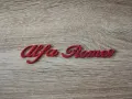 Alfa Romeo Алфа Ромео червен надпис, снимка 1