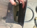 Дамска чанта BY FAR grey croc mini , снимка 7