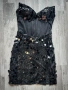 Нова къса черна рокля с корсет, снимка 1