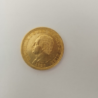 80 лири 1826 година,кралство Сардиния, злато 25.80 гр., проба 900/1000 (21.60 карата), снимка 1 - Нумизматика и бонистика - 45021045