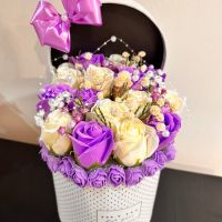 Кутия със сапунени рози, снимка 1 - Подаръци за жени - 45687460