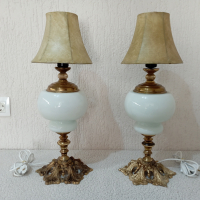 Комплект от две големи старинни лампи - лампа, снимка 1 - Антикварни и старинни предмети - 45005556