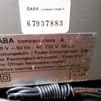 Saba compact Clock A -  alarm Clock radio  vintage 79, снимка 14 - Други - 45150053