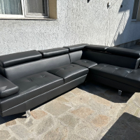 Нов кожен диван от две части, снимка 2 - Дивани и мека мебел - 44985973