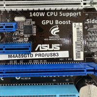 Дънна платка Asus M4A89GTD PRO/USB3 с Процесор AMD Phenom II X4 965 Black Edition, снимка 3 - Дънни платки - 46191231