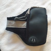 Спортен калъф за ръка за телефон- съхранение на ключове и слушалки, черно-сив 15/7sm, снимка 1 - Калъфи, кейсове - 45503393