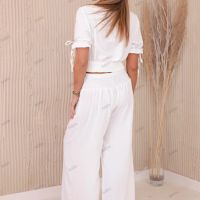 Дамски комплект панталон от две части и блуза, 4цвята , снимка 5 - Комплекти - 45629043