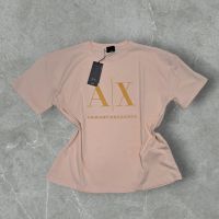 *Armani Exchange* Дамска тениска в бежов цвят, снимка 1 - Тениски - 45284358