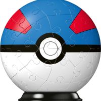 Ravensburger Pokemon Great Ball - 3D пъзел топка с диаметър 7,5 см, снимка 4 - Игри и пъзели - 45270806