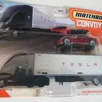 Matchbox Колекционерски модел Tesla S + Truck, снимка 5 - Колекции - 45024215
