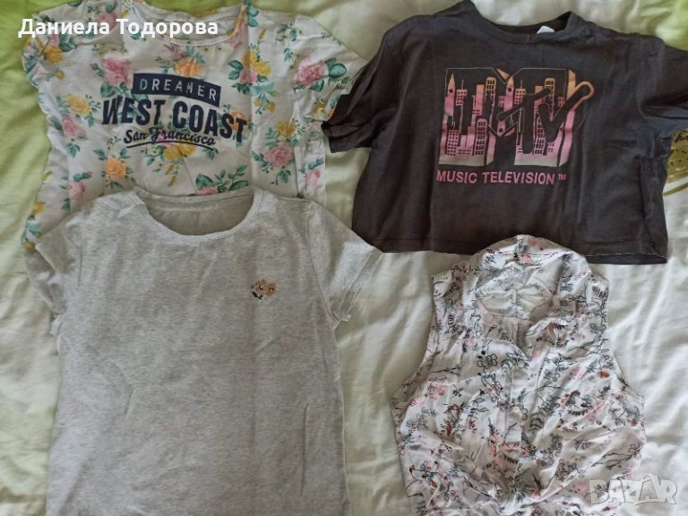 Лот тениски и риза  146-152, снимка 1