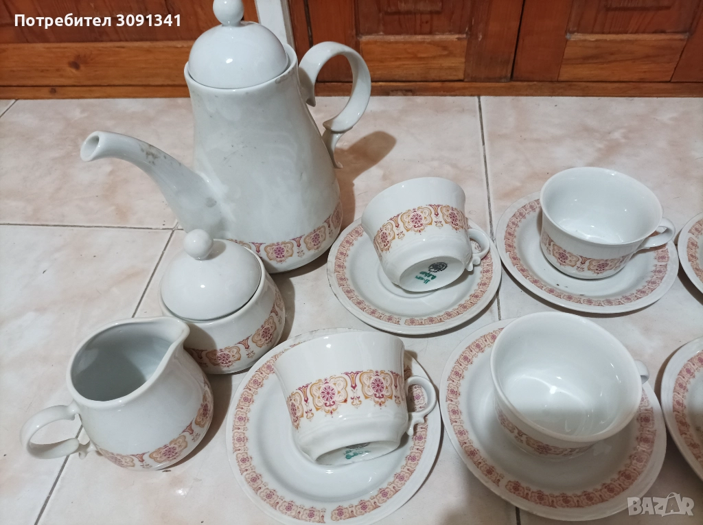 Чисто нов сервиз за чай и кафе производство на Диамант Разград., снимка 1