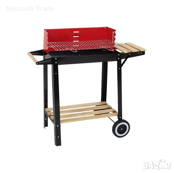 Преносимо барбекю Mercado Trade, За дървени въглища, С колелца, снимка 1
