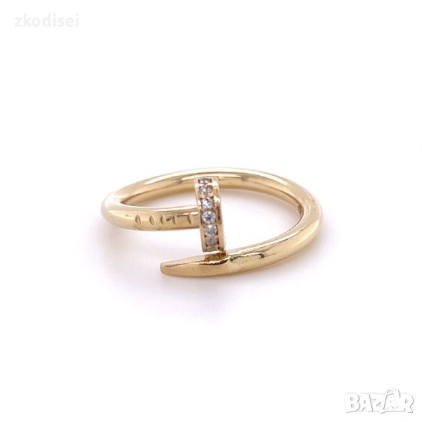 Златен дамски пръстен Cartier 2,22гр. размер:60 14кр. проба:585 модел:23675-3, снимка 1