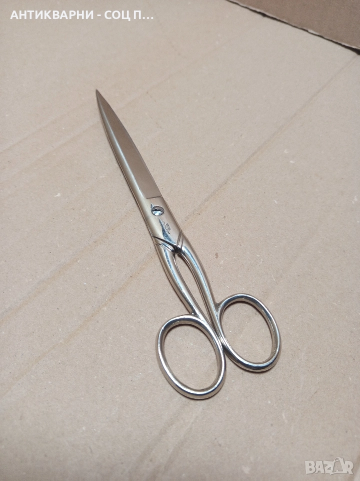 Стара Немска Кожарска Ножица STAHL GESCHMIEDET. , снимка 1