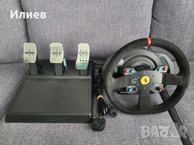 Thrustmaster TX Base with Ferrari 599XX Alcantara Racing Wheel & T3PA Pedals, снимка 1