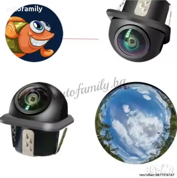 AHD 720P/CVBS камера за кола - 309(YY), снимка 1