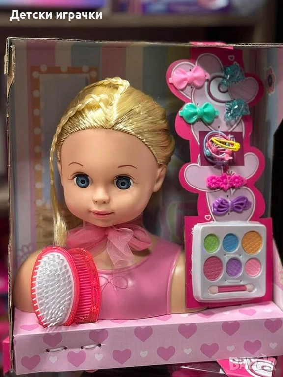 Кукла глава за прически с грим и гребен, за гримиране, снимка 1