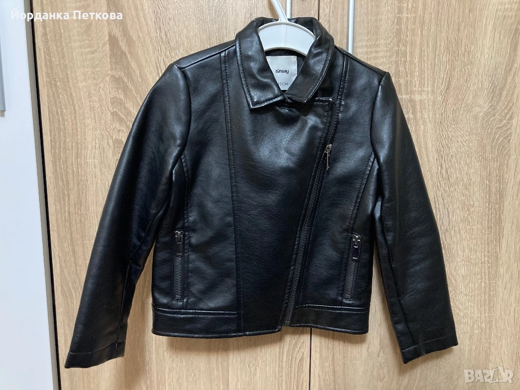 Детско кожено яке 110 р-р, снимка 1