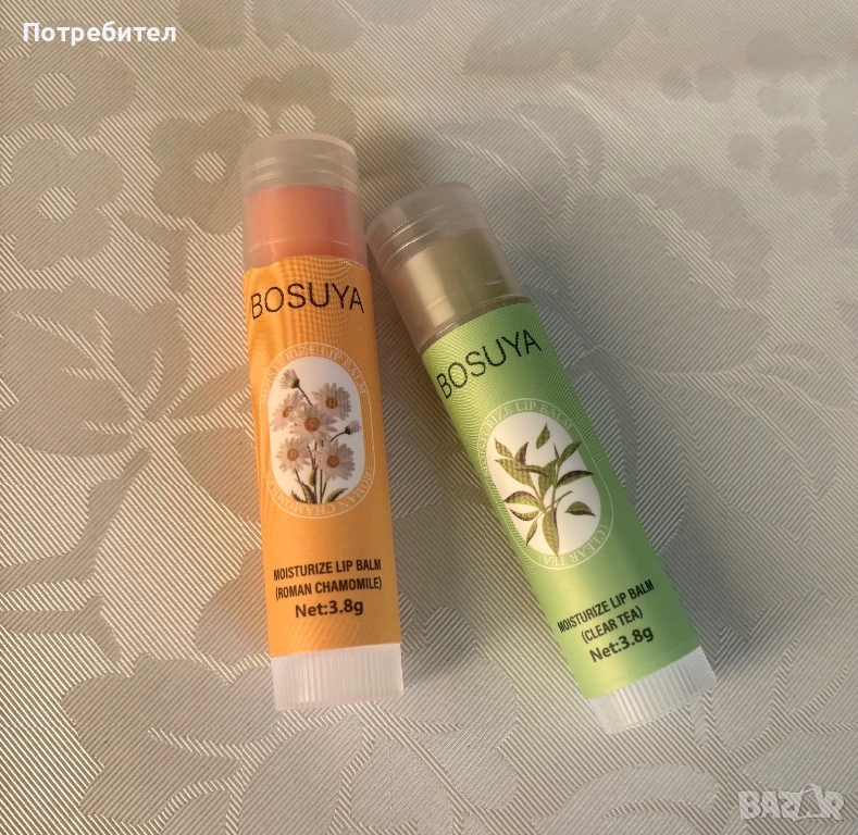 Балсамчета за устни ,лайка и чай , снимка 1