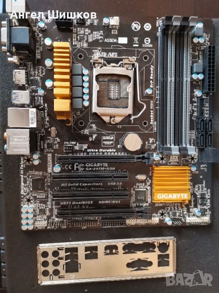 Дънна платка Z97 Gigabyte GA-Z97M-D3H rev.1.0 Socket 1150, снимка 1