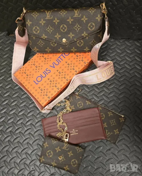 чанта с аксесоари в кутия на марката louis vuitton , снимка 1