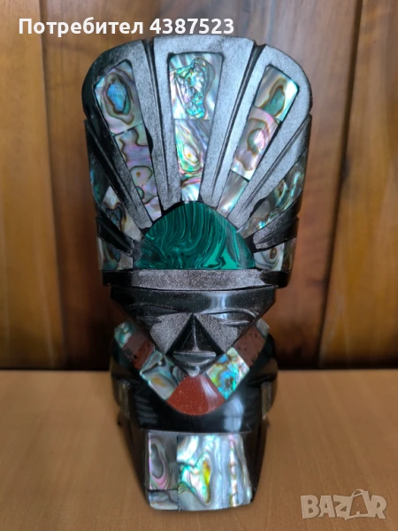 обсидианови статуетки на слънцето и луната, снимка 1