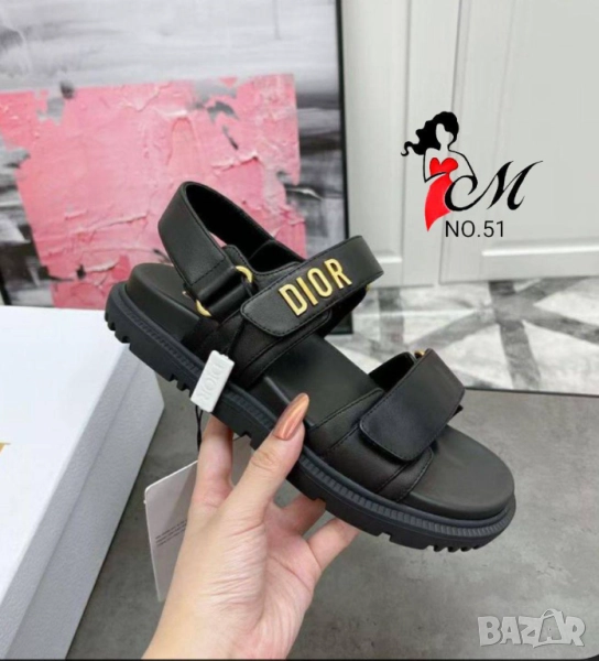 сандали от естествена кожа christian dior, снимка 1