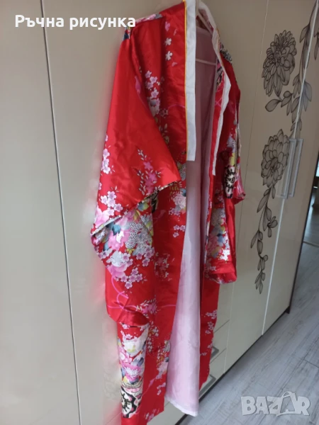 Красиво кимоно дълго универсален размер, снимка 1