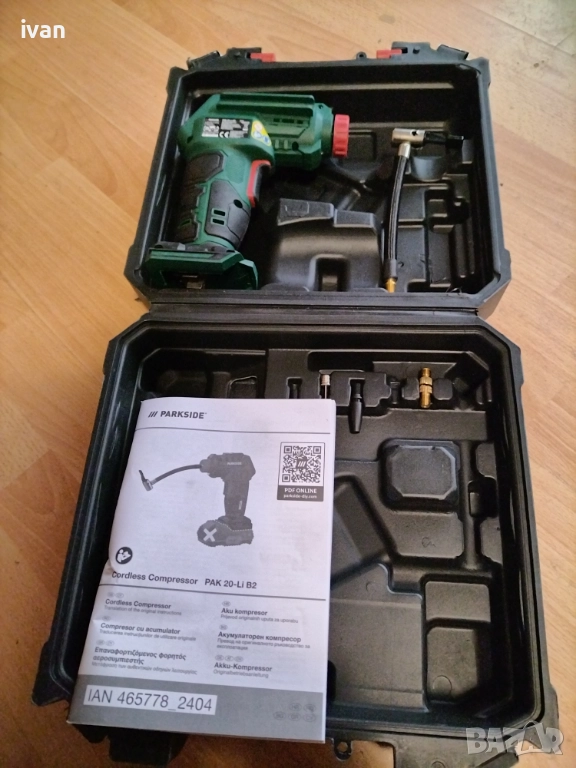 компресор парксайд на батерия, снимка 1