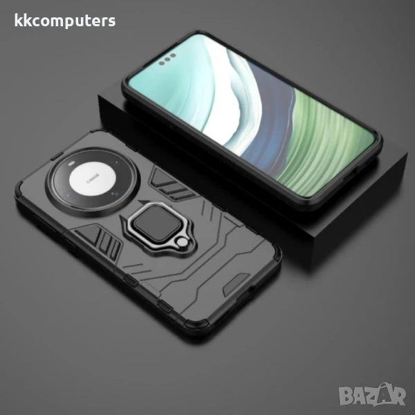 Huawei Mate 60 Pro Удароустойчив Ring Holder Калъф и Протектор, снимка 1