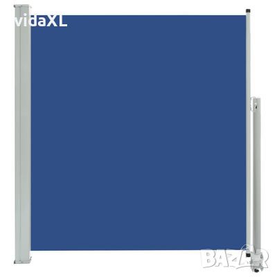vidaXL Прибираща се дворна странична тента, 140х300 см, синя(SKU:48347, снимка 1
