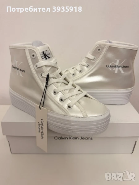 Високи Маратонки Calvin Klein, снимка 1