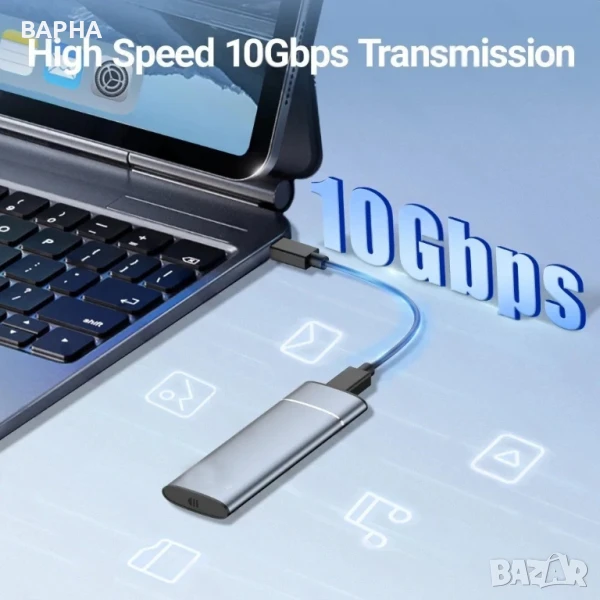 Много бърз външен диск 256GB, снимка 1