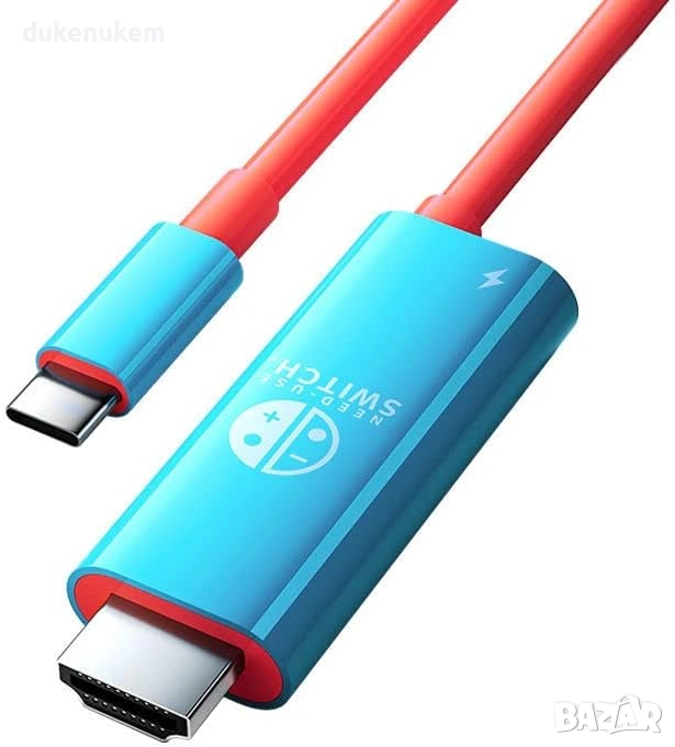 USB-C към HDMI адаптер за Nintendo Switch / OLED – 4K, 100W PD, снимка 1