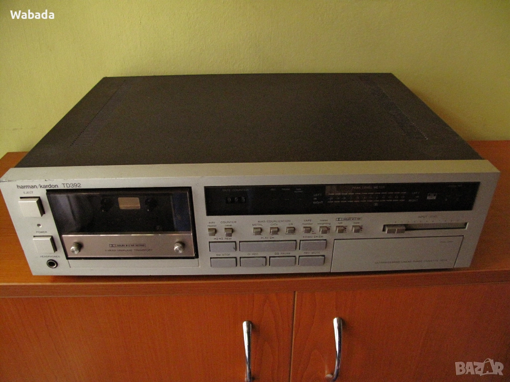 Касетен дек Harman Kardon TD-392, върхов модел , обслужен 2022 г. (модел 1985-88), снимка 1