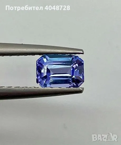 Естествен инвестиционен танзанит 1.27ct. „Синьо-виолетово“, снимка 1