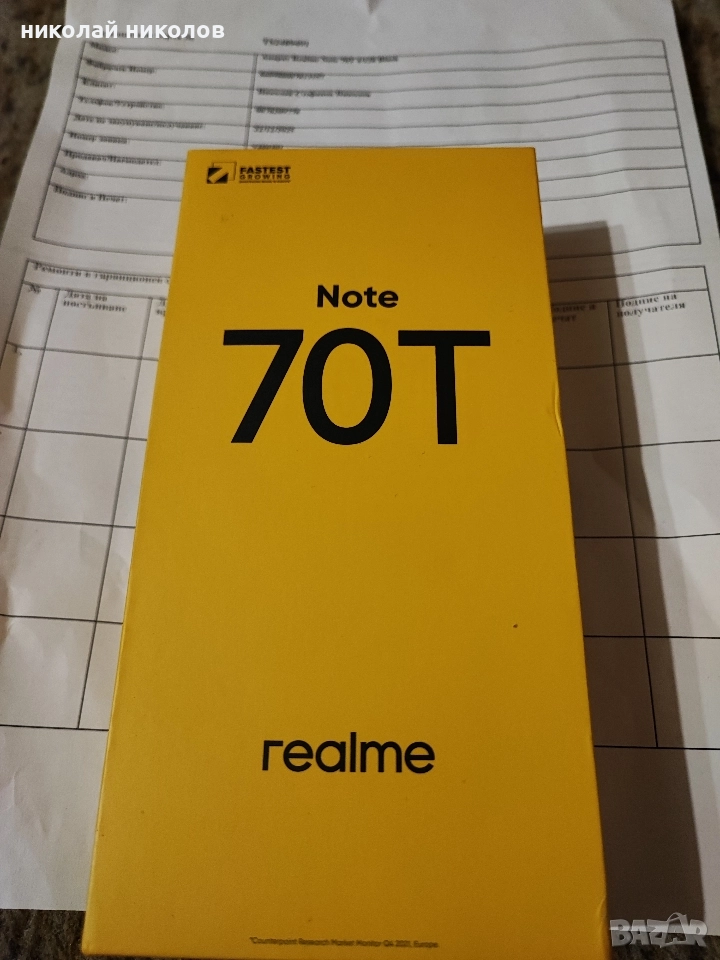 Смартфон Realme Note 70t, снимка 1