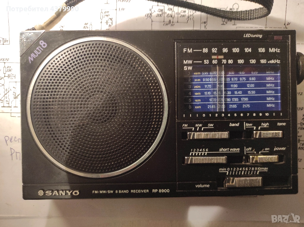 Радиоприемник SANYO RP8900, снимка 1