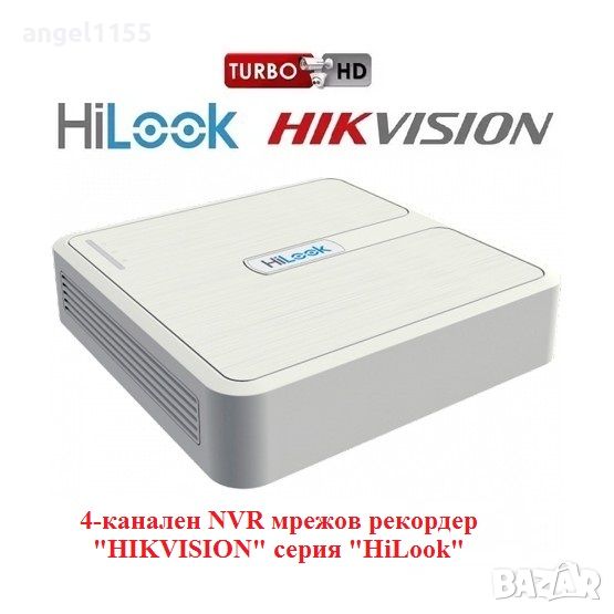 4-канален NVR мрежов рекордер "HIKVISION" серия "HiLook", снимка 1