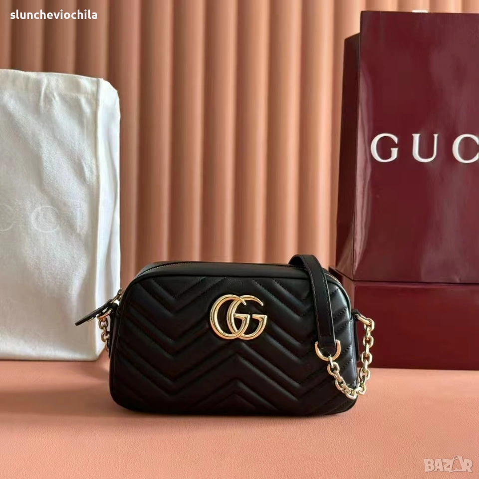 Дамска чанта GG Marmont small camera bag gucci, снимка 1