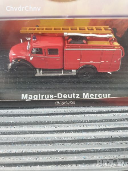 НОВА Atlas колекционерска метална количка/пожарна модел Magirus Deutz Mercur, снимка 1