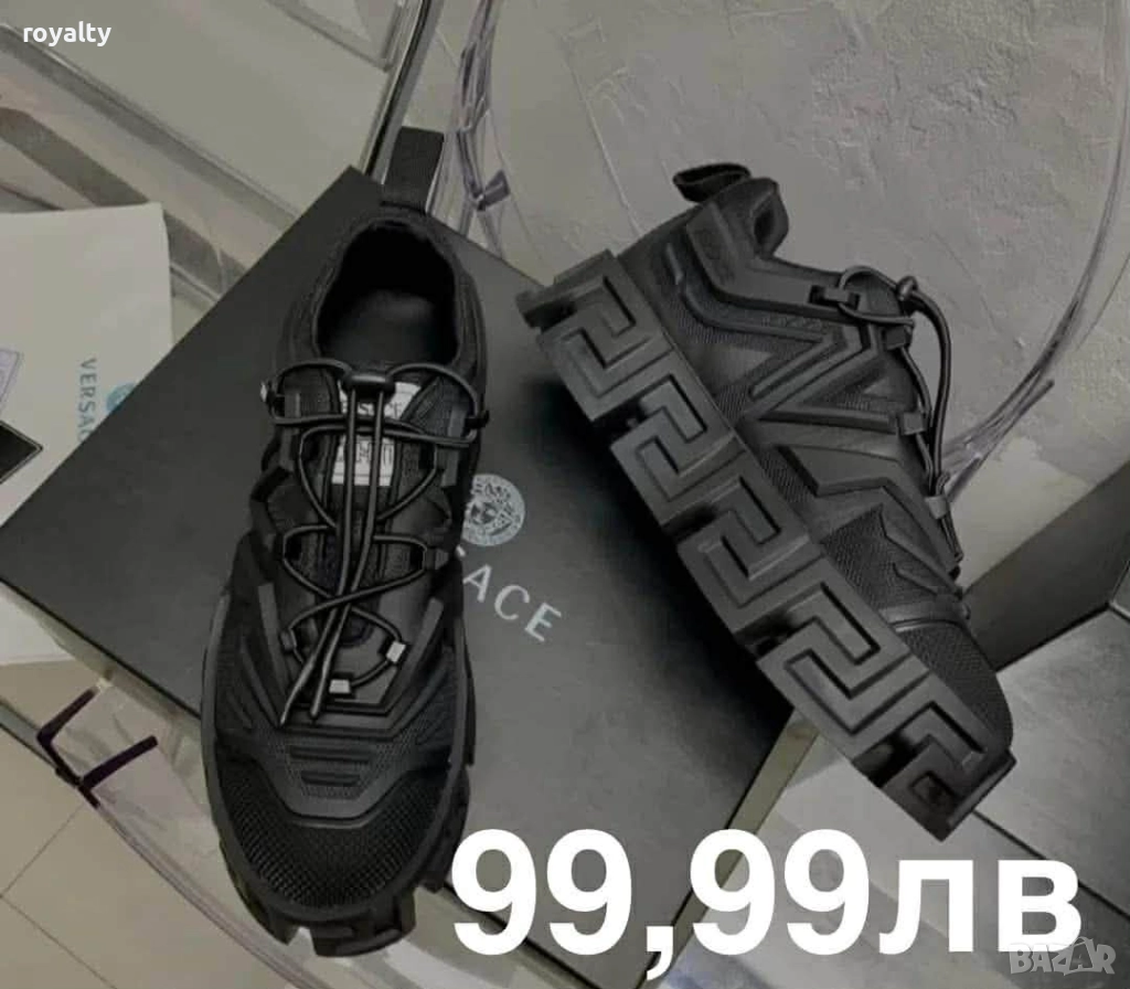 Versace Мъжки Черни Маратонки НАМАЛЕНИ ПОСЛЕДЕН БРОЙ 44, снимка 1