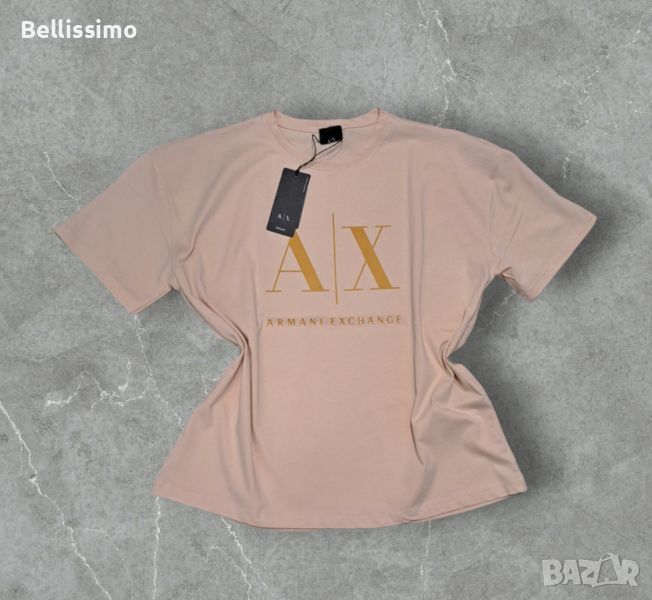*Armani Exchange* Дамска тениска в бежов цвят, снимка 1