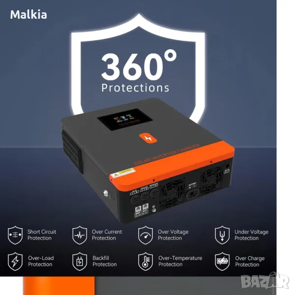 PowMr 6.2KW 48V Hybrid Solar Inverter , снимка 1