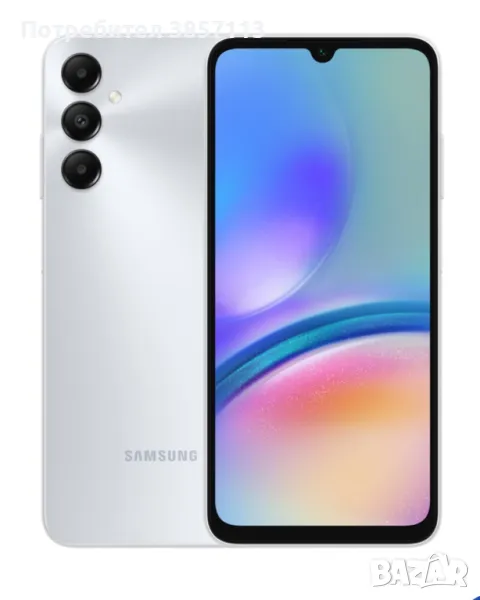 Смартфон GSM SAMSUNG GALAXY A05s A057 SILVER 6.70 ", 64 GB, RAM 4 GB, 50+2+2 MP, снимка 1