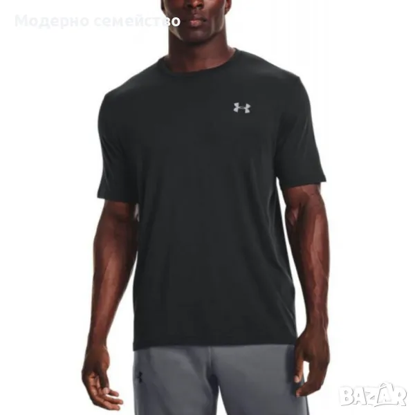 Мъжка тениска UNDER ARMOUR Left Chest Lockup Tee Black, снимка 1