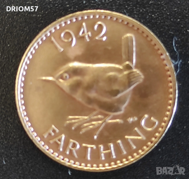 Монета Великобритания - 1 бр.› Крал Джордж VI (1942), снимка 1